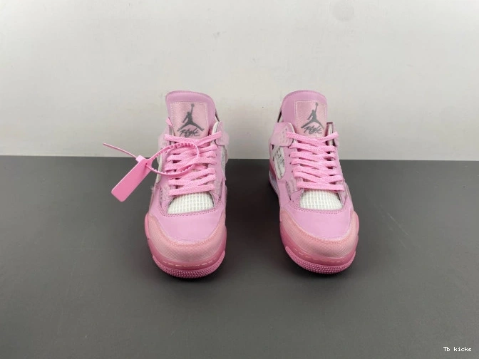 Cheap TBK X 4 OFF-WHITE PINK JORDAN 0712